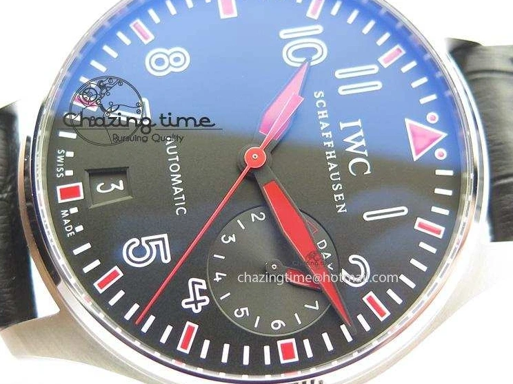 MIROTIME 0220 RelaxedFit Big Pilot Real PR IW500435 “Muhammad Ali” ZF Best Edition On Black Leather Strap A 7295